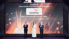 Văn Phú – Invest lần thứ ba liên tiếp được vinh danh trong Top 10 Chủ đầu tư bất động sản uy tín năm 2025 do Vietnam Report công bố 