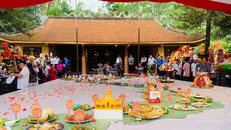 Mâm lễ dâng cúng Tổ nghề đầu bếp 200 mâm xác lập kỷ lục Việt Nam.