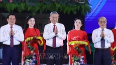 Tổng Bí thư Tô Lâm dự khai mạc Lễ hội Làng Sen
