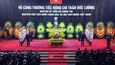 Lễ truy điệu nguyên Chủ tịch nước Trần Đức Lương. Ảnh: TTXVN