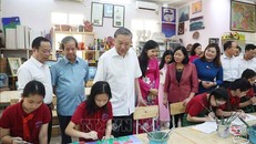 Tổng Bí thư Tô Lâm thăm hai trường học chuyên biệt tại Hà Nội
