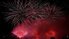 Màn trình diễn mang tên “Stardust” của đội pháo hoa đến từ Canada. Ảnh: Quốc Dũng/TTXVN.