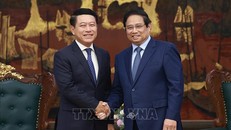 Thủ tướng Phạm Minh Chính tiếp Phó Thủ tướng, Trưởng Ban cải cách doanh nghiệp Lào