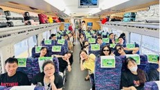 Tuyến đường sắt cao tốc Đông Hưng - Phòng Thành Cảng đưa dòng khách khổng lồ từ quốc gia tỷ dân đến với Móng Cái 