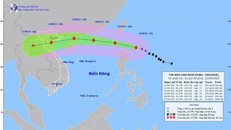 Bão Ragasa đang tiến vào Biển Đông. Ảnh: nchmf.