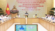 Thủ tướng Phạm Minh Chính chủ trì phiên họp lần thứ nhất của Ban Chỉ đạo Trung ương về chính sách nhà ở và thị trường bất động sản. Ảnh: Dương Giang/TTXVN.