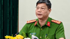 Đại tá Chu An Thanh, Trưởng phòng PC03 Công an TP Hà Nội thông tin về vụ án Shark Bình. Ảnh: Báo Tin tức.