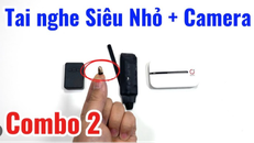 Bộ camera và tai nghe hạt đậu bán tràn lan trên mạng.
