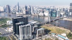 Khu lõi Trung tâm Tài chính quốc tế tại bán đảo Thủ Thiêm. Ảnh: Hồng Đạt