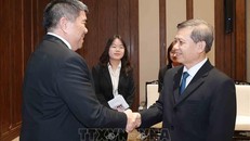 Trưởng ban Nội chính Trung ương tiếp Phó Lãnh đạo đảng Dân chủ Thái Lan