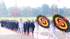 Lãnh đạo Đảng, Nhà nước tưởng niệm các Anh hùng liệt sĩ và viếng Chủ tịch Hồ Chí Minh