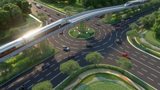 Phối cảnh một nút giao tại Đặc khu Phú Quốc, dự kiến các công trình, dự án giao thông sẽ hoàn thành trong năm 2027. Ảnh phối cảnh: SunGroup