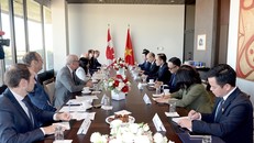 Bộ trưởng Lê Hoài Trung hội đàm với Bộ trưởng Ngoại giao Canada Anita Anand