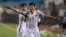 Đoàn Văn Hậu đã ghi siêu phẩm vào lưới U23 Oman. (Nguồn: VFF)