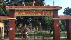 Trường THPT Lê Văn Linh (huyện Thọ Xuân, Thanh Hóa) là một trong 5 đơn vị giải thể trong đợt này. (Ảnh: Dân trí)
