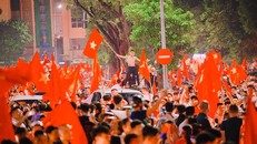 CĐV Hà Nội một lần nữa vỡ òa cảm xúc sau chiến thắng của Olympic Việt Nam