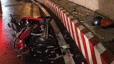 Hiện trường vụ tai nạn.