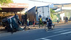 Hiện trường vụ tai nạn. - Ảnh: Trùng Dương