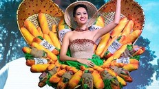Fan Thái phấn khích khi H'Hen Niê trình diễn trang phục 'Bánh mì' tại Miss Universe 2018