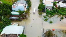 Toàn cảnh đô thị Tam Kỳ ngập sâu trong mưa lũ