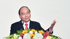 Thủ tướng Nguyễn Xuân Phúc phát biểu tại buổi lễ. Ảnh: VGP/Quang Hiếu