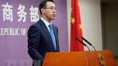 Người phát ngôn Bộ Thương mại Trung Quốc Cao Phong. (Nguồn: THX/TTXVN)