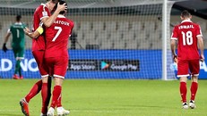 Sự thất vọng của các cầu thủ Lebanon sau trận đấu với Triều Tiên