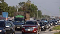 Chiều mùng 4 Tết, cao tốc Pháp Vân - Cầu Giẽ ùn tắc gần 5km