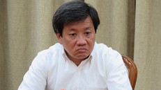 Ông Đoàn Ngọc Hải tại buổi nhận quyết định điều động về làm Phó tổng giám đốc Tổng công ty xây dựng Sài Gòn TNHH Một thành viên.