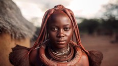 Bộ tộc nào ở Namibia cả đời không tắm bằng nước?