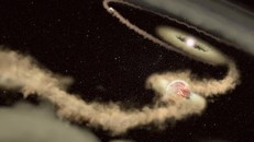 Mô phỏng về hành tinh mang "thế giới thứ hai" kỳ lạ lần đầu tiên được quan sát - Ảnh: STScI