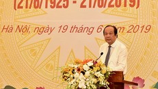 Bộ trưởng, Chủ nhiệm VPCP Mai Tiến Dũng phát biểu tại buổi gặp mặt. Ảnh: VGP/Nhật Bắc