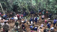 Hàng trăm người thi nhau đào bới tìm đá quý trên rừng tại Yên Bái sau tin đồn có người tìm được viên đá quý trị giá 5 tỷ đồng.