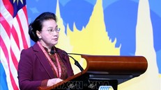 Chủ tịch Quốc hội Nguyễn Thị Kim Ngân phát biểu tại Phiên họp