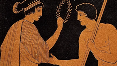 Quốc gia nào gắn liền với Olympic và vòng nguyệt quế?