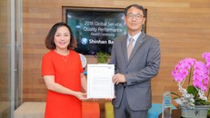 Ngân hàng Shinhan nhận giải thưởng ‘Dịch vụ chất lượng toàn cầu 2018’ của tổ chức Visa