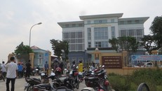 Trụ sở BHXH huyện Quỳnh Lưu, nơi phát hiện nam bảo vệ tử vong bất thường. - Ảnh: Báo Nghệ An