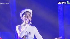 Đại diện Việt Nam tại Hoa hậu Trái đất phá nát ca khúc 'Tàu anh qua núi'