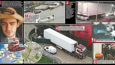 Cận cảnh hành trình di chuyển của chiếc xe container chứa 39 thi thể ở Anh