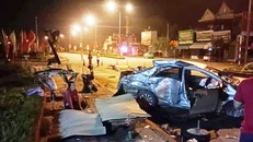 Hiện trường vụ tai nạn. Ảnh: Zing.vn