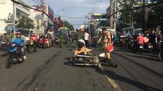 Hiện trường vụ tai nạn. - Ảnh: Pháp Luật TP.HCM