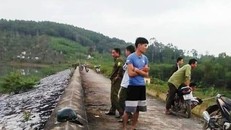 Đập nước nơi phát hiện thi thể em T. 