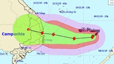 Dự báo vị trí, đường đi của bão số 6. - Ảnh NCHMF