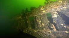 Xác tàu chiến từ thế kỷ 17 được phát hiện dưới biển Baltic. - Ảnh: AFP.