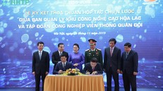 Buổi lễ ký kết giữa hai bên.