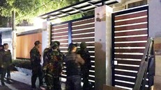 Hiện trường nơi xảy ra vụ việc.