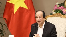 Bộ trưởng, Chủ nhiệm VPCP Mai Tiến Dũng phát biểu tại cuộc họp - Ảnh: VGP/Hà Chính