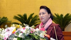 Chủ tịch Quốc hội Nguyễn Thị Kim Ngân phát biểu tại Hội nghị - Ảnh: TTXVN