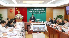 Quang cảnh Kỳ họp 42 của Ủy ban Kiểm tra Trung ương. (Ảnh: Phương Hoa/TTXVN)