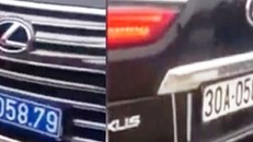Xác minh xe sang Lexus đầu đeo biển xanh, đuôi đeo biển trắng
